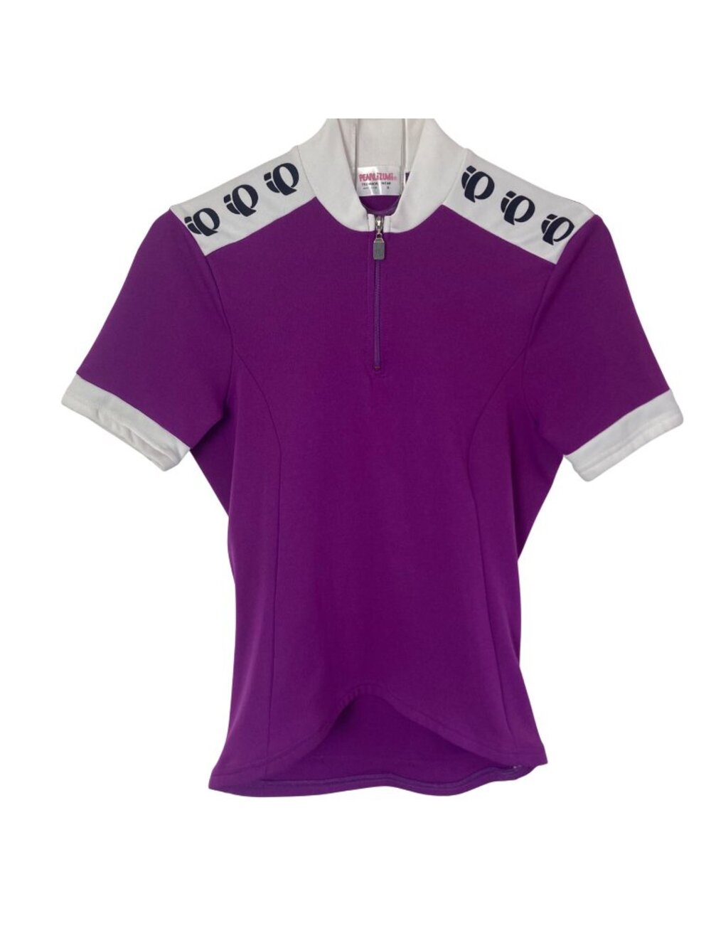 Pearl Izumi Womens Purple Cycling Jersey Size 8 Half Zip Short Sleeve